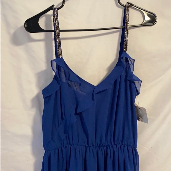 Zara Trafaluc blue dress Sz M - Picture 5 of 10